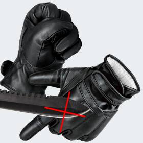 Quarzsand Defender Handschuhe De5 - Lvl 5 Schnittschutz - Schwarz - 3XL