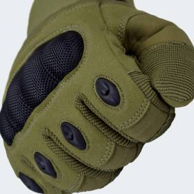 TactiPro Handschuhe mit Knöchelschutz und Belüftungssystem - Oliv - M