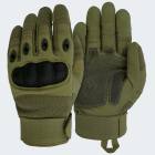 TactiPro Handschuhe mit Knöchelschutz und Belüftungssystem - Oliv - M