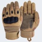TactiPro Handschuhe mit Knöchelschutz und Belüftungssystem - Coyote - M