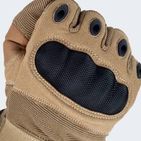TactiPro Handschuhe mit Knöchelschutz und Belüftungssystem - Coyote - XL