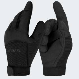 Army Gloves aus Spezialkunstleder - Schwarz