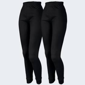 Ladies Thermal Pants cozy - black M 2er Set