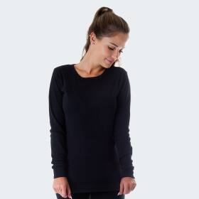 Womens Thermal Shirt cozy - black