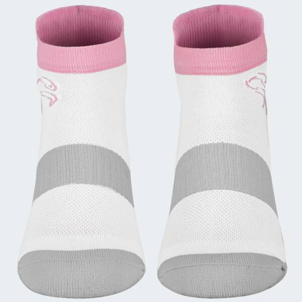 Sport Sneaker Socken \'perfect trail\' 2 Paar - Weiß/Rosa