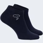 Basic Sneaker Socken smooth style 3 Paar - Dunkelblau/Blau/Grau