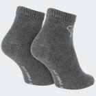 Basic Quarter Sneaker Socken pure comfort 3 Paar - Dunkelblau/Blau/Grau