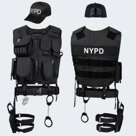 Costume - Vest with Patch, Holster, Handcuffs and...