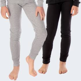 Kids Thermal Underpants cuddle 2 pcs. - Grey/Black