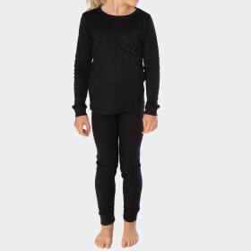 Kids Thermal Underwear Set of 2 cuddle - Black