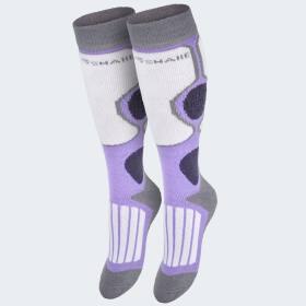 Kids Functional Ski Socks high protection - Violett 27-30